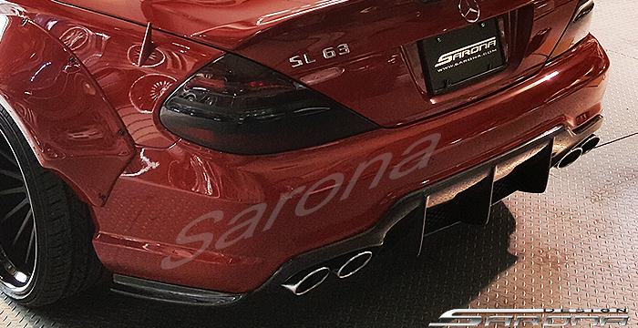 Custom Mercedes SL  Convertible Rear Lip/Diffuser (2009 - 2012) - $1400.00 (Part #MB-040-RA)